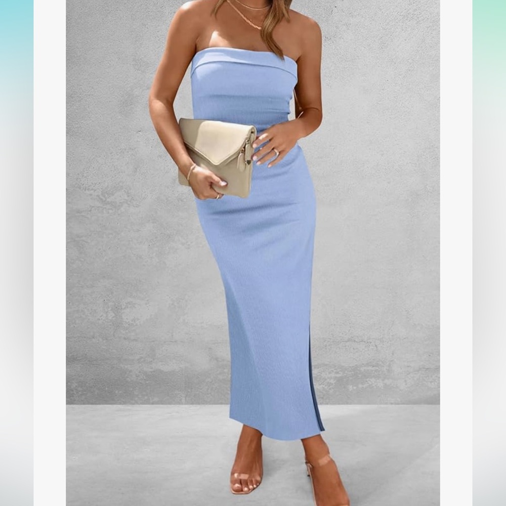 NWT Pretty Garden Light Blue Dress